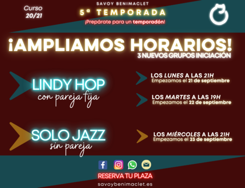 AMPLIACIÓN GRUPOS INICIACIÓN – SEPTIEMBRE 2020